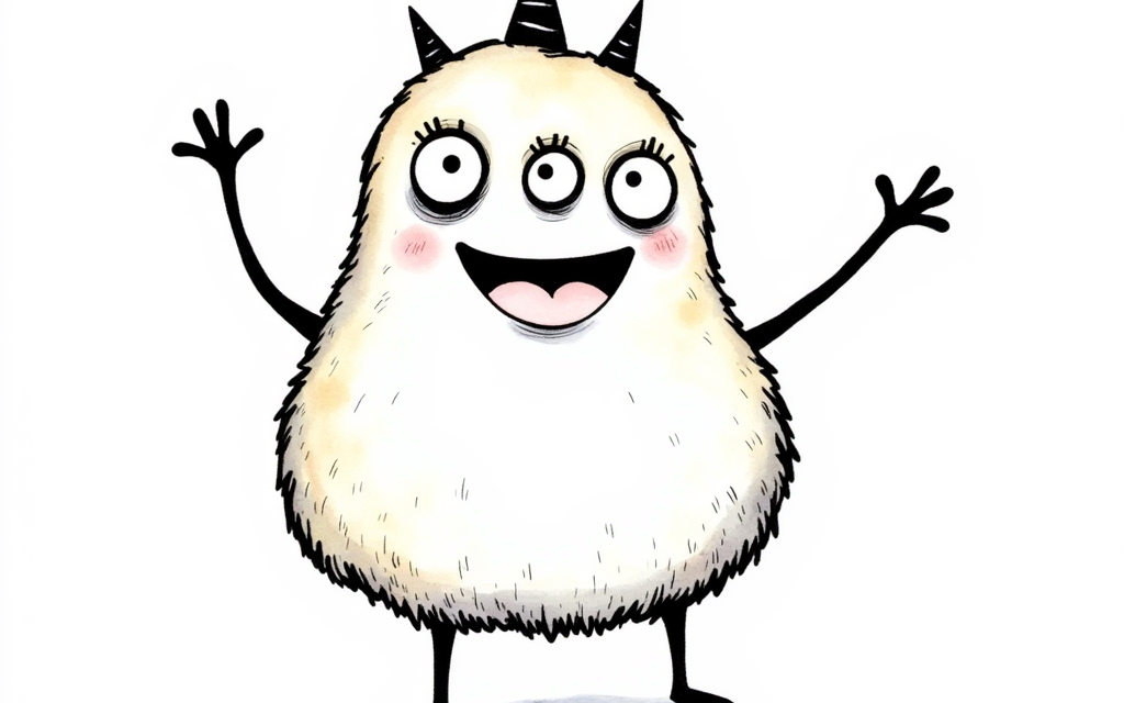 Naive Childlike Line Drawings Clip Art Package